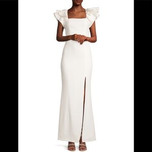 Elliatt Afterglow Astrology Maxi Ivory Dress Sz. S